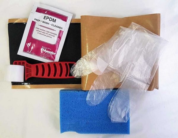 EPDM Liner Repair Kit - Complete kit for patching and repairing damaged EDPM pond liner